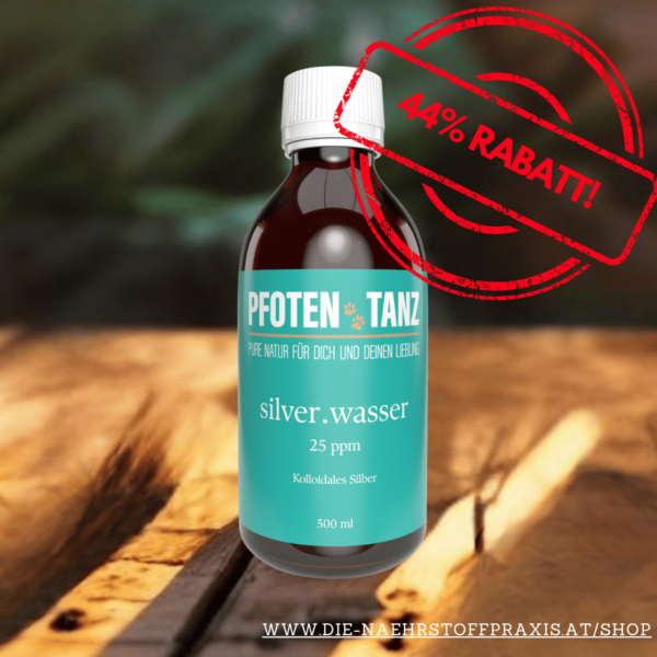 silver.wasser Kolloidales Silber 500ml - PFOTENTANZ