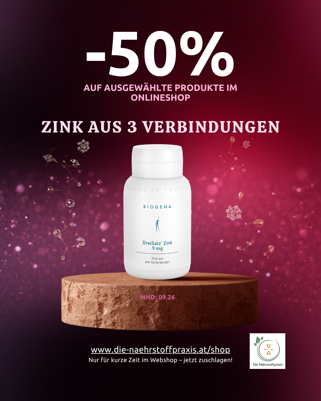 DreiSalz Zink 9mg Biogena 60 Kapseln
